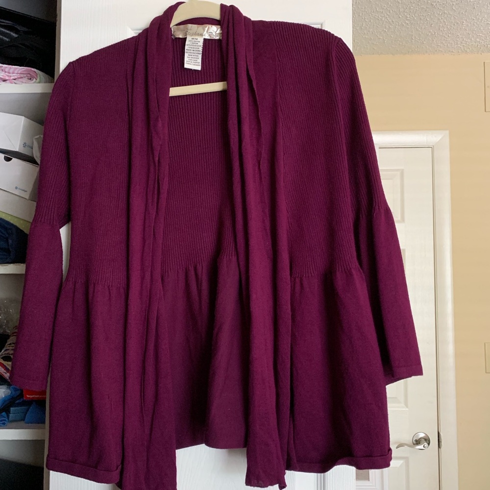 Burgundy Cardigan